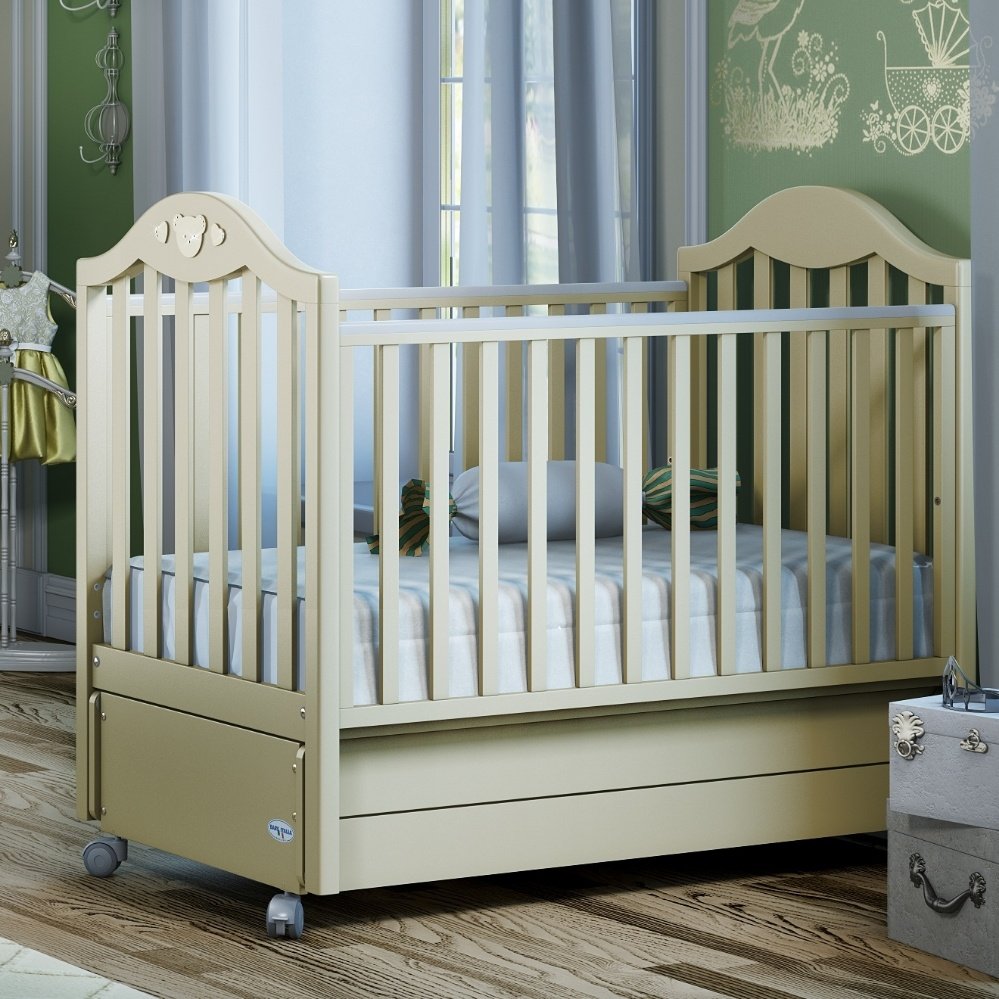 маятниковая кровать для новорожденных